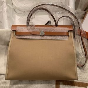 Hermes Herbag 31 Trench/Fauve